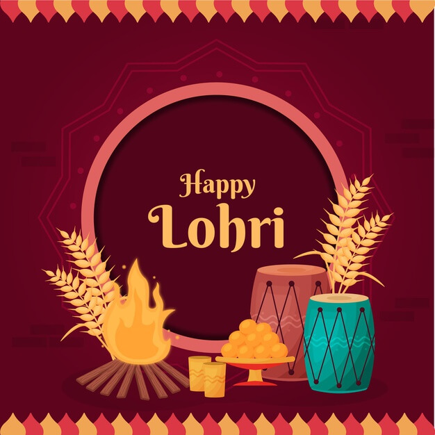 lohri greeting cards