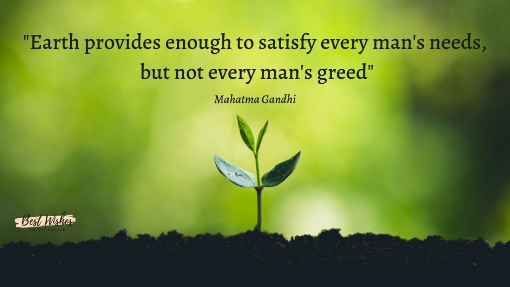 world conservation day quotes by mahatma gandhi