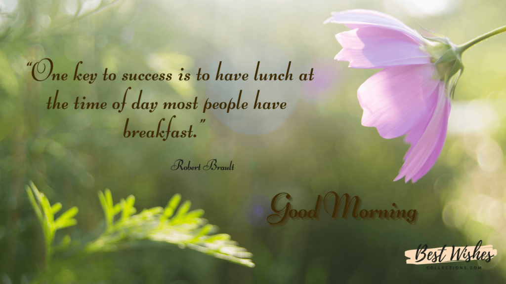 Good Morning Quotes by Robert Brault