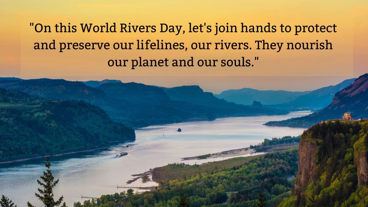 Happy Monday Rivers World Rivers Day Greeting Messages, Slogans and Quotes