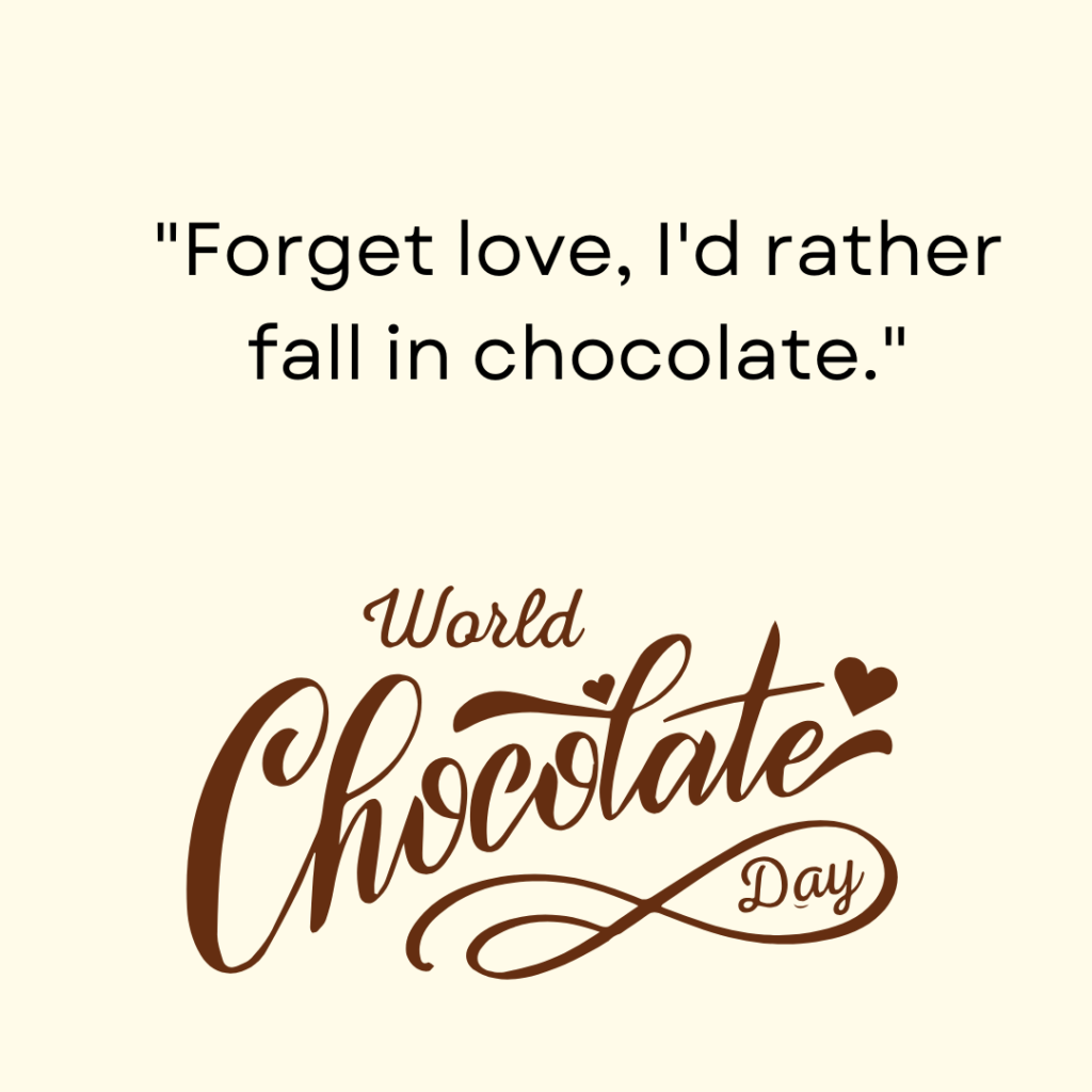 Chocolate day captions
